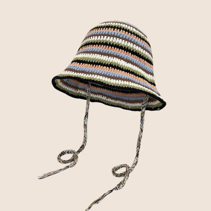 Autumn New Crochet Korean Handmade Bucket Hat Women