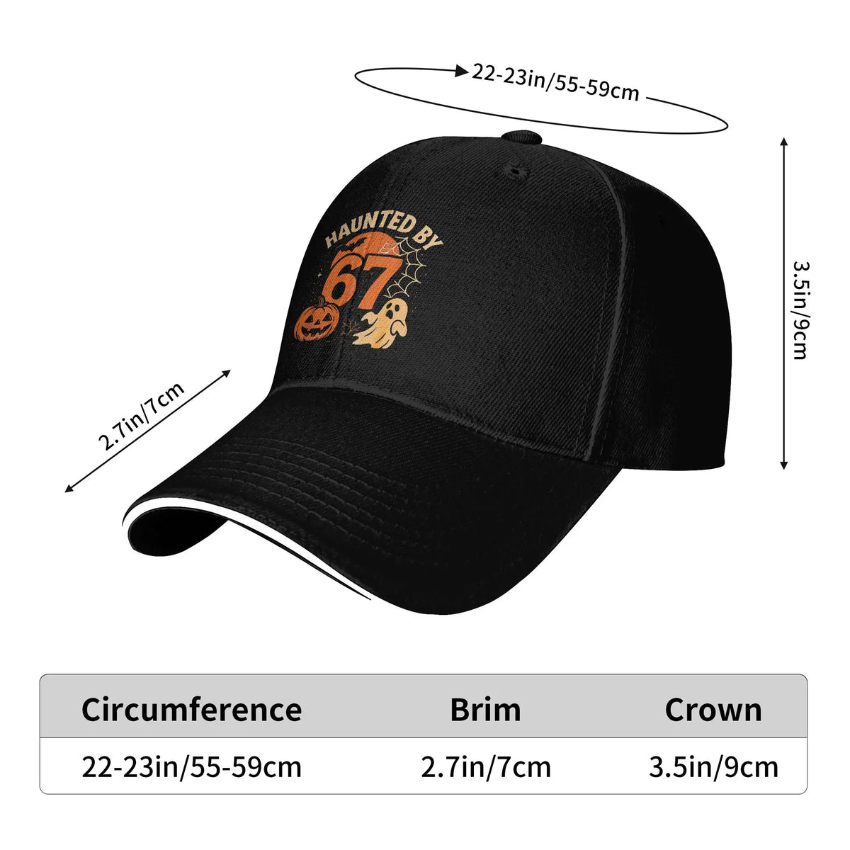 Summer Haunted By 67 Meme Halloween Costume Baseball Cap