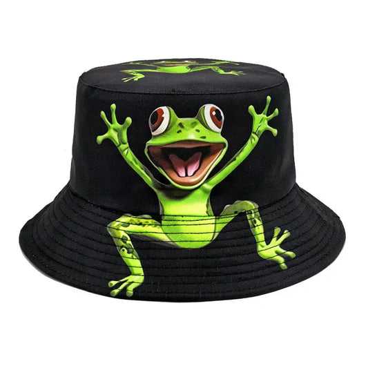 Four Seasons Polyester Cartoon Print Bucket Hat