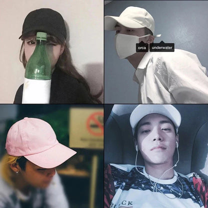 Outdoor Dustproof Baseball Cap Unisex Hat Plain Curved Sun