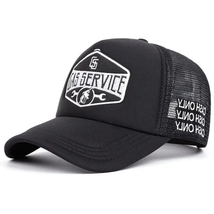 Four Seasons Mesh Baseball Cap Women Men Fashion Casual Breathable Letter Icon Unisex HipHop