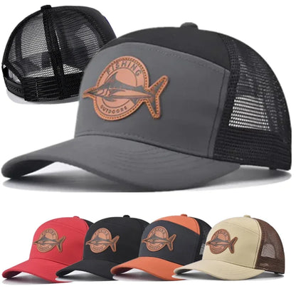 Shark Patch Seven-Panel Trucker Baseball Cap