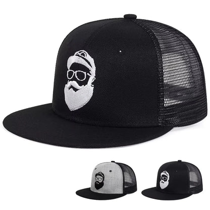 Snapback Caps Old Man Embroidery Hip-hop Net Hats Spring Summer