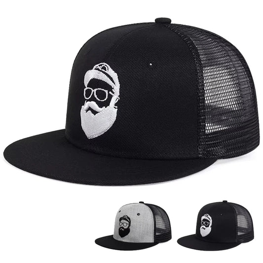 Snapback Caps Old Man Embroidery Hip-hop Net Hats Spring Summer