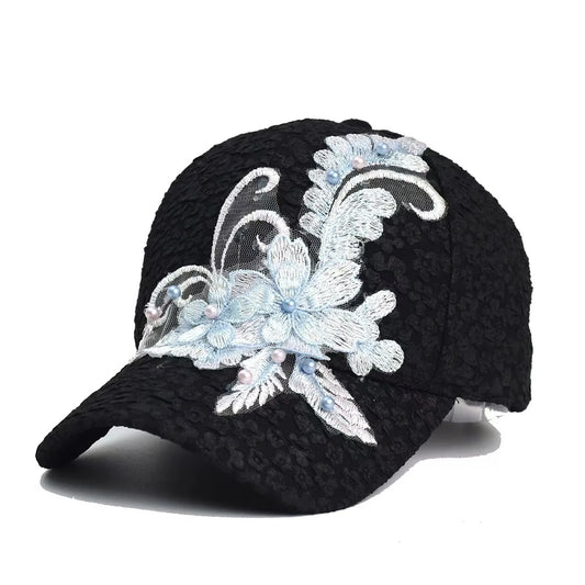 Spring And Summer Lace Appliqué Baseball Cap