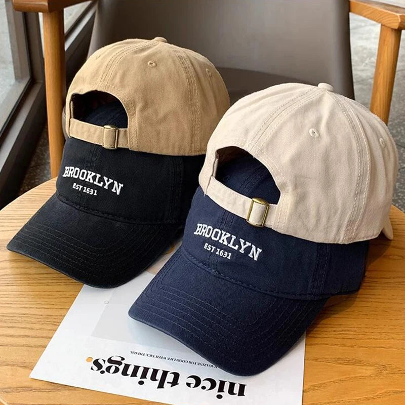 Soft Cotton Letters Baseball Cap For Women Men