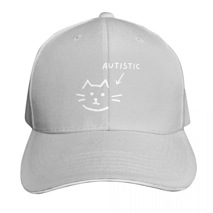 Autistic Cat Animal Cap Fashion Casual Baseball Caps