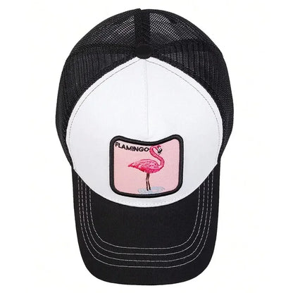 Unisex Flamingo Patch Embroidery Baseball Caps Spring Summer