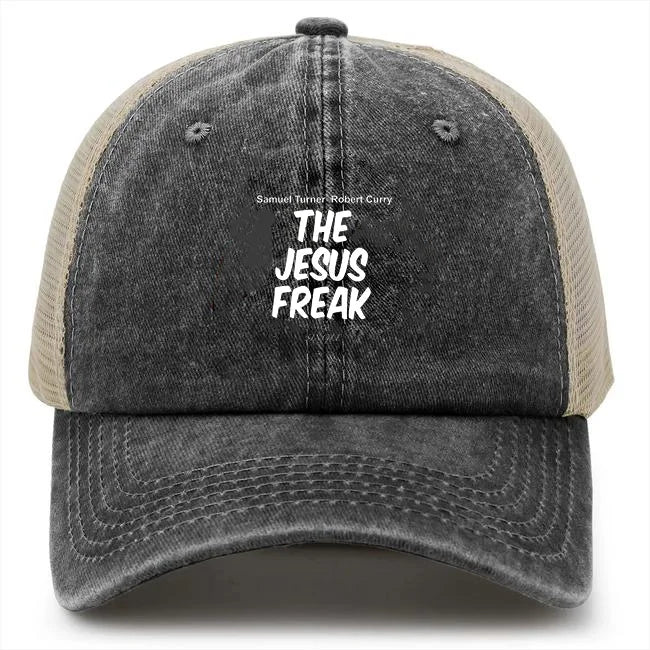 The Jesus Freak Printed Grid Baseball Hat Adjustable Men Women