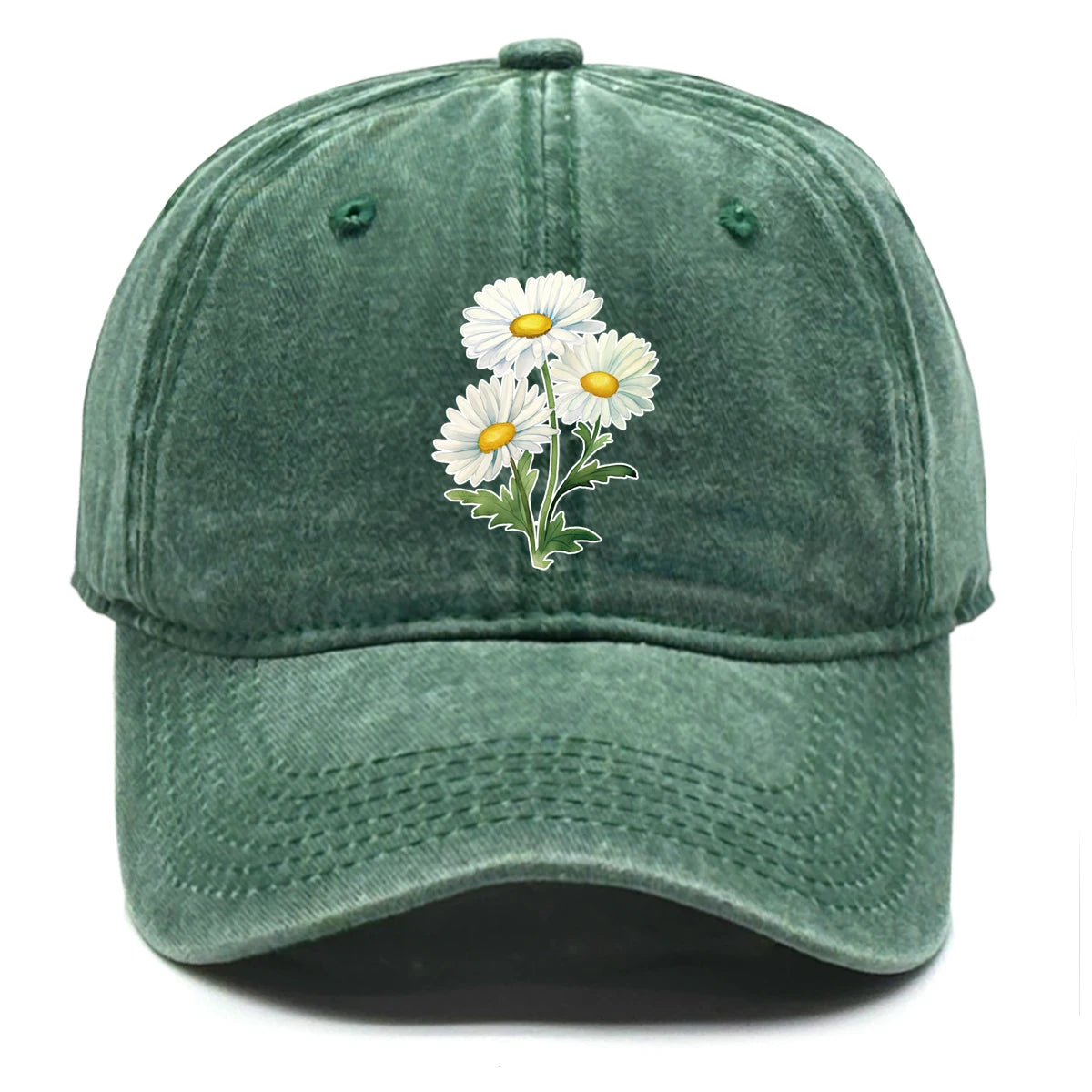 Flower Print Snapback Baseball Cap Flower Hat