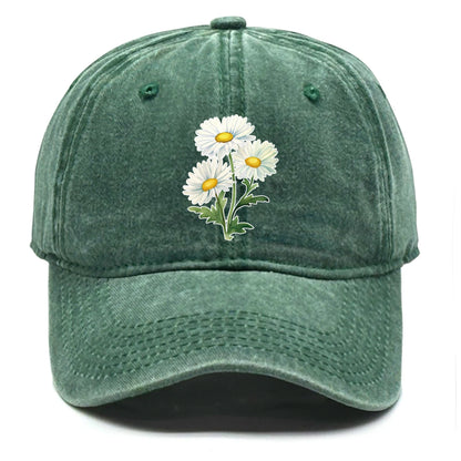 Flower Print Snapback Baseball Cap Flower Hat