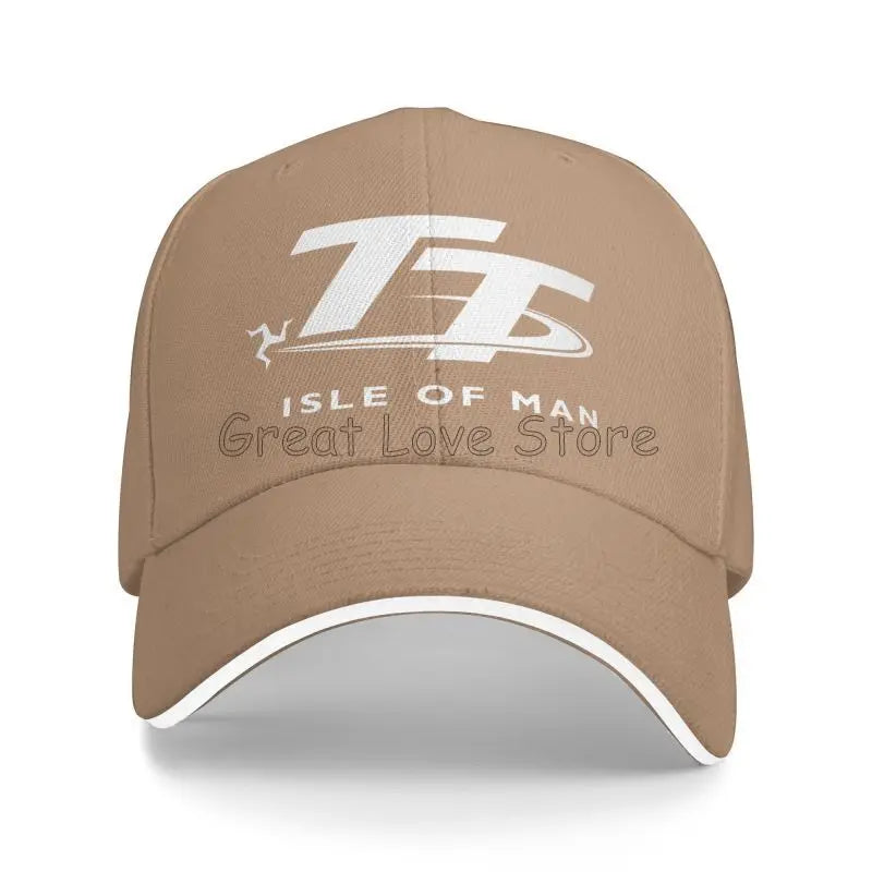 Isle of Man TT Races Motorcycle Print Baseball Cap