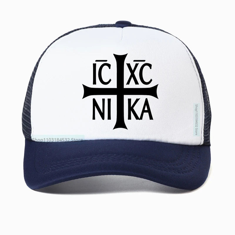 Jesus Christian Prayer Cross Mesh Baseball Cap