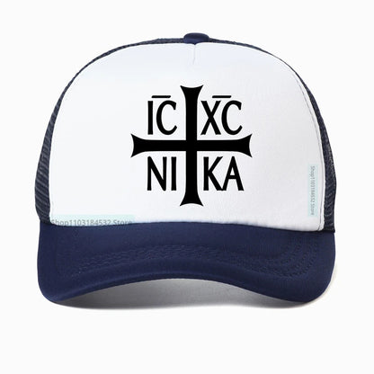 Jesus Christian Prayer Cross Mesh Baseball Cap