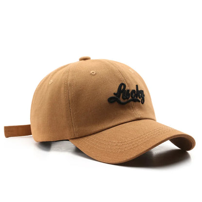 Lucky Embroidery Casual Baseball Cap For Women Men