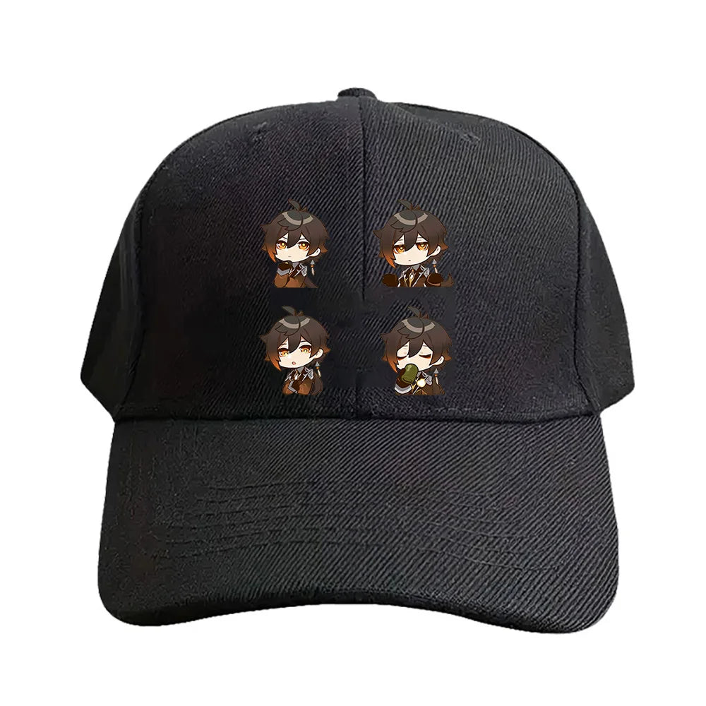 Zhongli Chibi Genshin Impact Baseball Cap