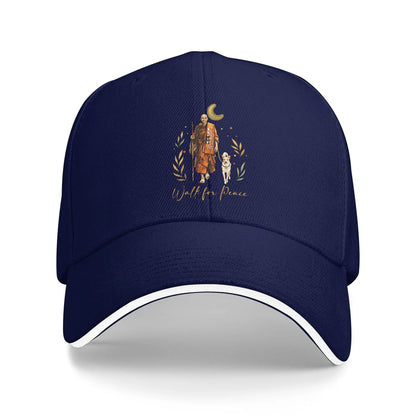 Buddhist Monks Walk For Peace Aloka Dog Casual Baseball Cap