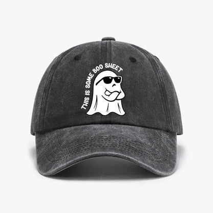 This Is Some Boo Sheet Prints Halloween Baseball Cap