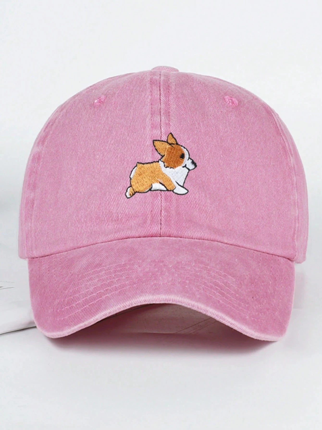 Cute Corgi Embroidered Baseball Cap
