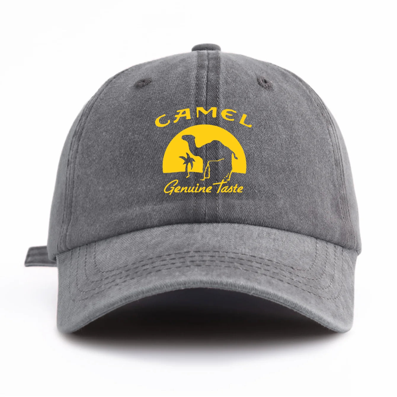 CAMEL Print Washed Baseball Cap For Adults