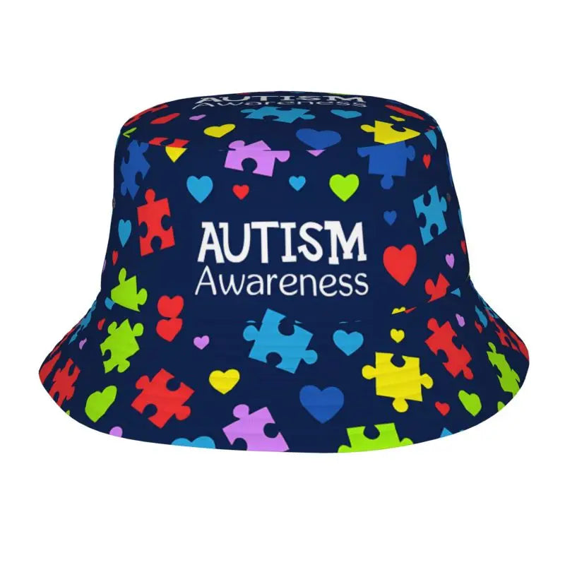 Autism Bucket Hats Autism Awareness Fishman Hat