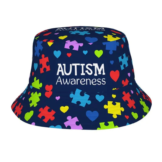 Autism Bucket Hats Autism Awareness Fishman Hat