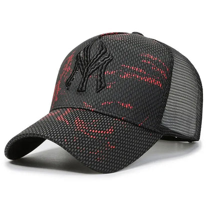 Letter Embroidery Versatile Couple Sunscreen Sunshade Baseball Cap