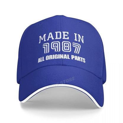 Made In 1987 Baseball Caps Adjustable Unisex