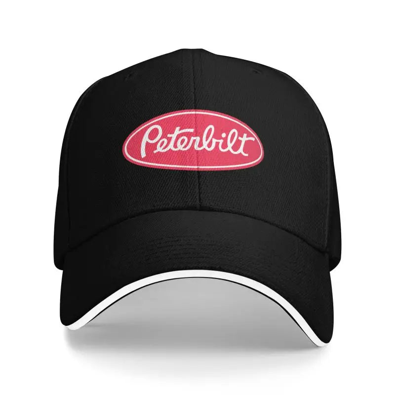 Peterbilt Truck Racing Print Baseball Cap