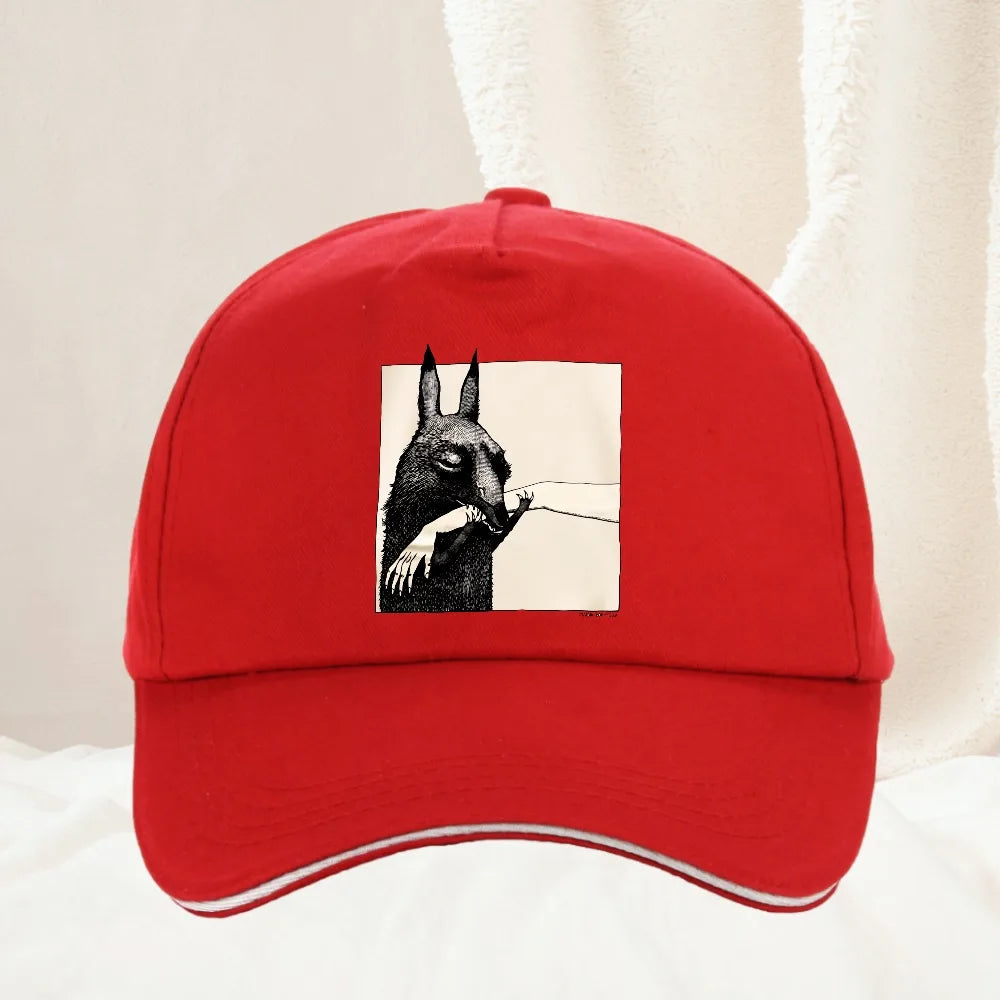 Funny Creature Bite Hand Baseball Cap