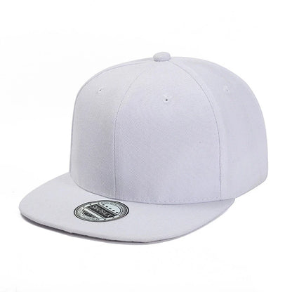 Color-Blocked Flat-Brim Baseball Cap Versatile Sunshade and Sun Protection Hat Hip-Hop Hat Snapback Caps