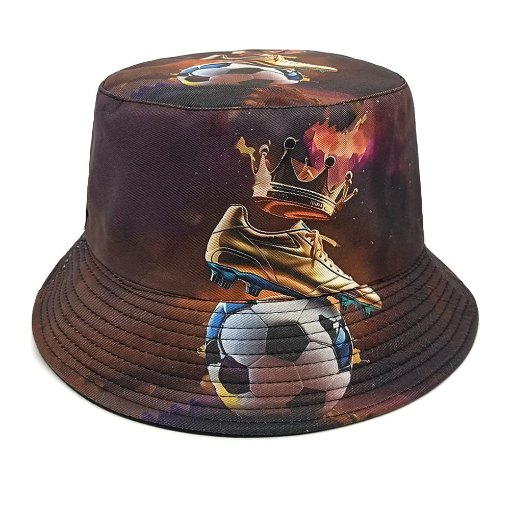 Flag Print Cheer Hat Bucket Hat