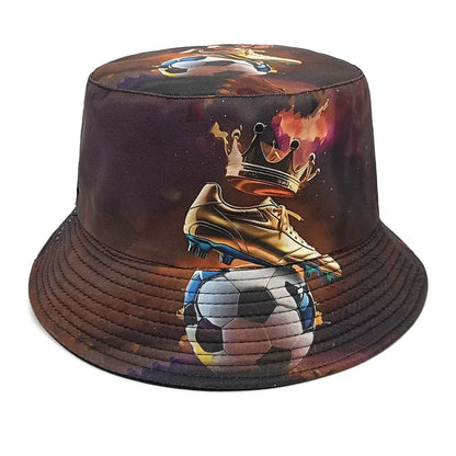 Flag Print Cheer Hat Bucket Hat