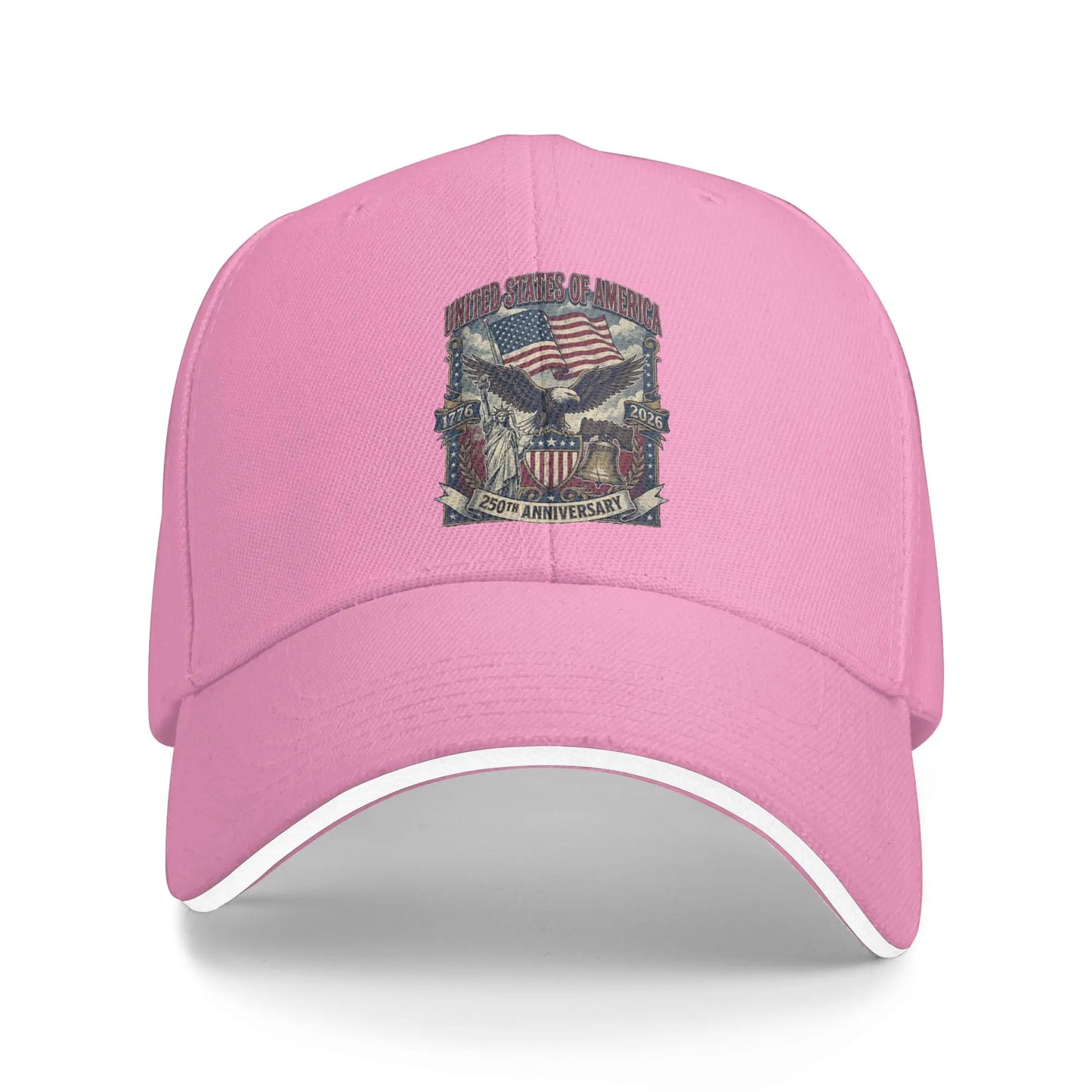 America 250th Anniversary Flag Eagle Liberty USA 250 Year Baseball Cap