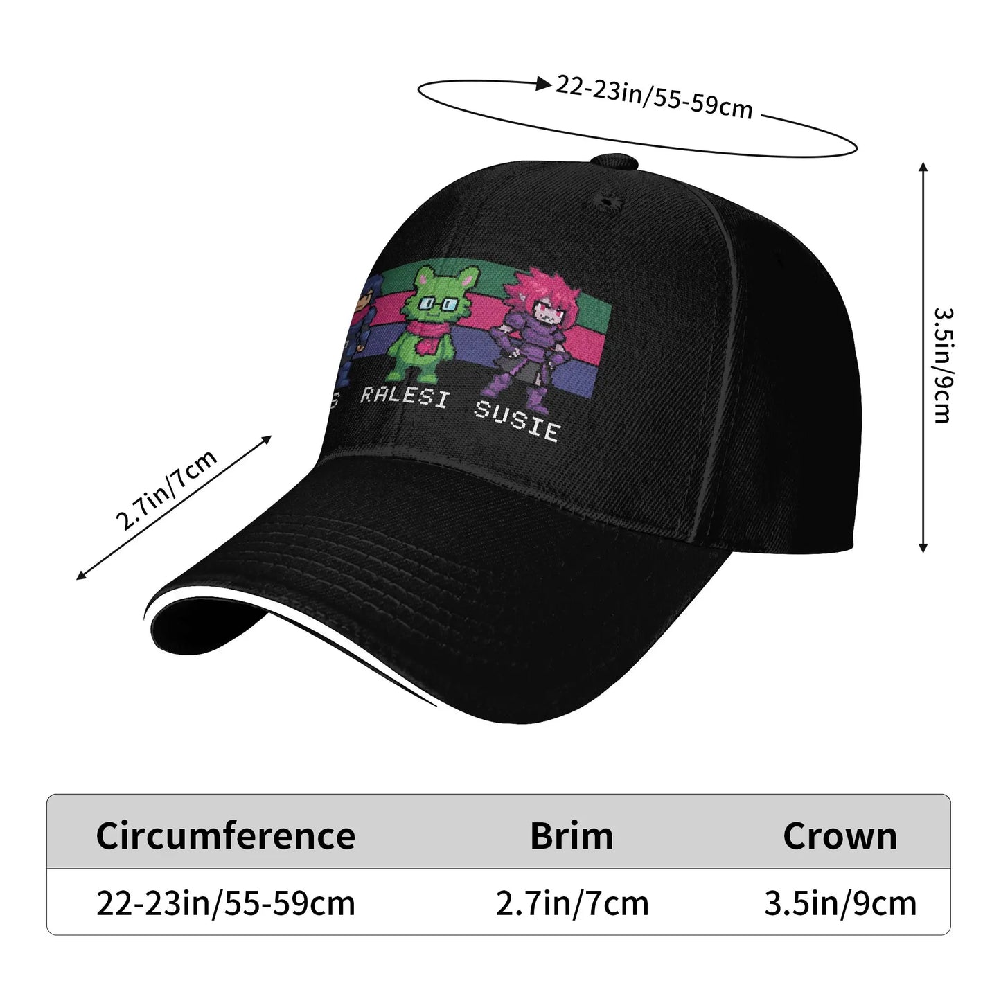 Deltarunes Ralsei Sun Baseball Cap