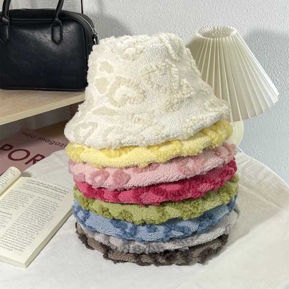 New Autumn And Winter Bucket Hat Warm Hat Korean Version