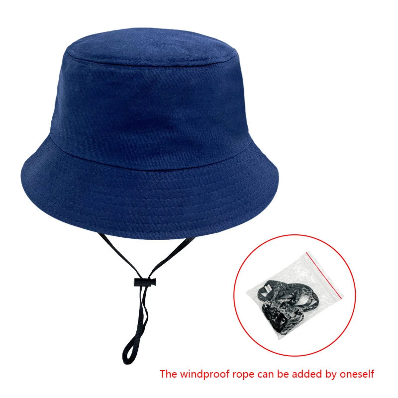 Circumference Fisherman's Hat Female Face Show Small Face Cover Bucket Hat