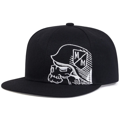 Unisex Helmeted Man Embroidery Hip-hop Hats Snapback Caps Baseball Caps