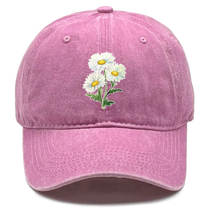Flower Print Snapback Baseball Cap Flower Hat