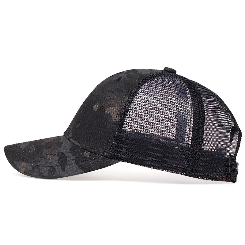 Mesh Summer Sun Hat Caps For Men Women Adjustable Baseball Cap