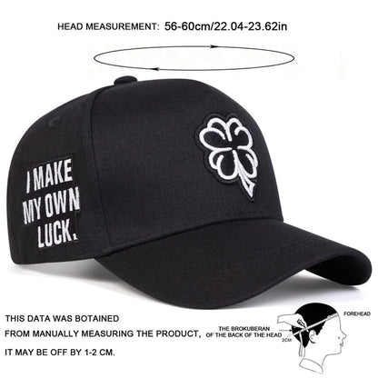 Unisex Clover Embroidery Baseball Net Caps Spring Summer