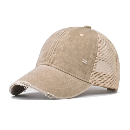 Baseball Cap Made Old Ripped Light Board Caps Men Women