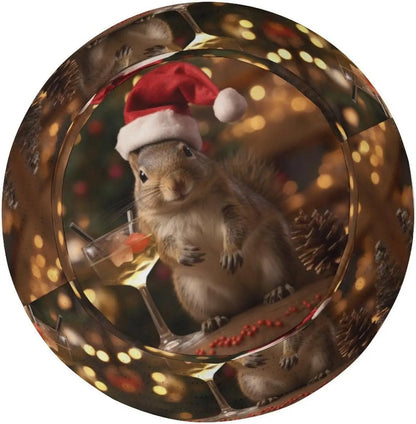 Fishing Hats Christmas Squirrel at Happy Hour Bucket Hat