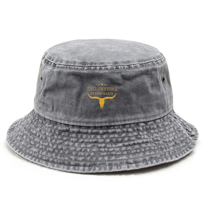 2025 Hot Yellowstone Bucket Hat Vintage Washed Fishing Hat for Men