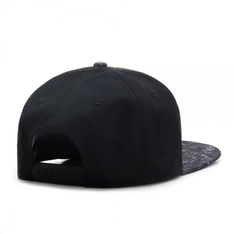 Luxury Brand Leather Snapback Hat for Men Women Hip Hop Knight Snapback Hat