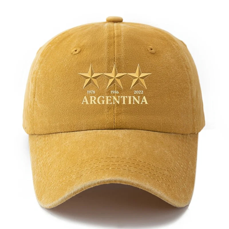 Baseball Cap Three Stars Representing ARGENTINA
