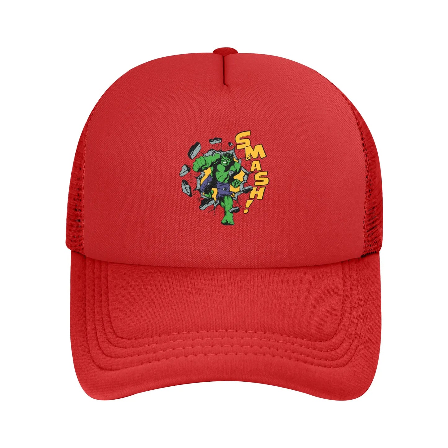 Unisex Retro Hulk Smash Baseball Hats Mesh Baseball Cap