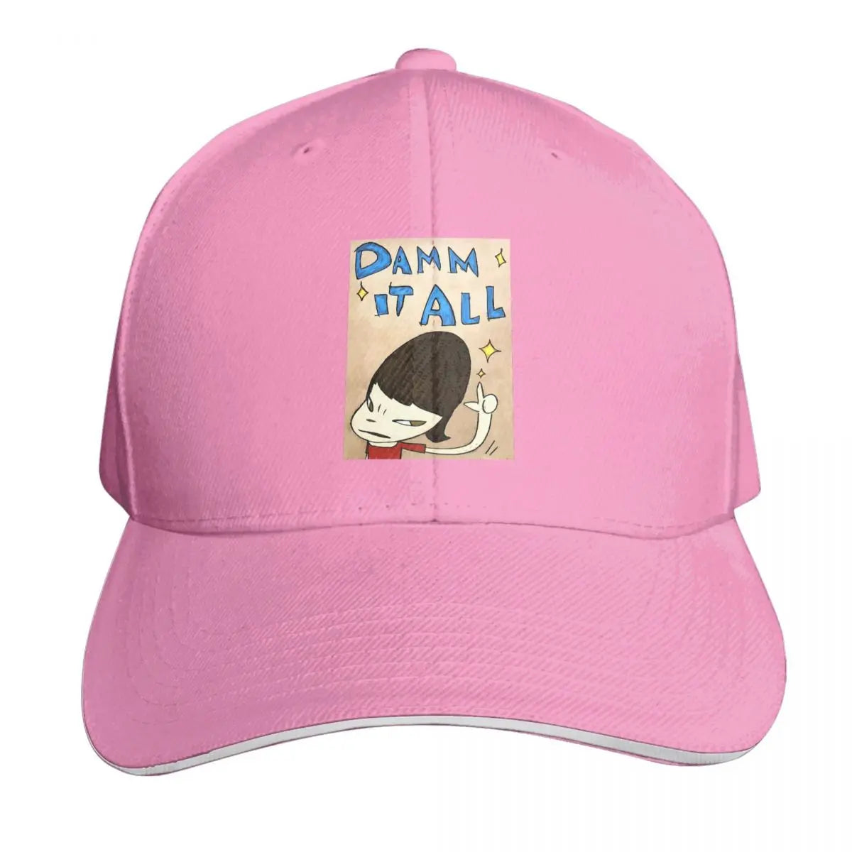 Yoshitomo Nara Damm It All Cartoon Cap Fashion Casual Baseball Caps