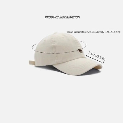 Retro Embroidered Embroidery Baseball Cap Animals Peaked Cap Canvas Baseball Hat