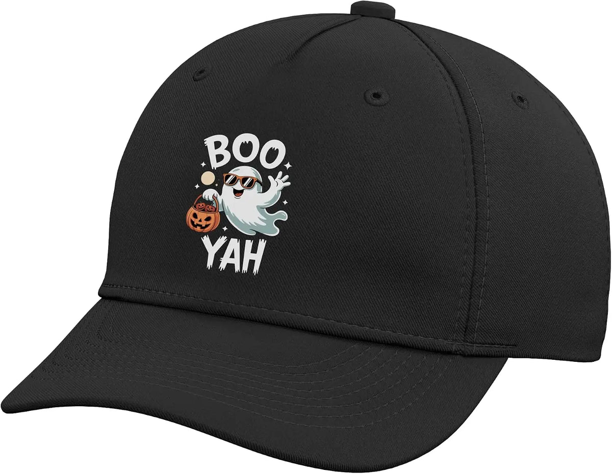 Boo Yah Halloween Ghost Fun Adjustable Baseball Hat